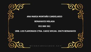 abogado Ana Maria Montaño Candelario en la localidad de Benahavis