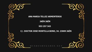 abogado Ana Maria Tellez Armenteros en la localidad de Jaén