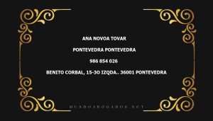 abogado Ana Novoa Tovar en la localidad de Pontevedra