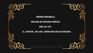 abogado Andrea Brunelli en la localidad de Molina de Segura