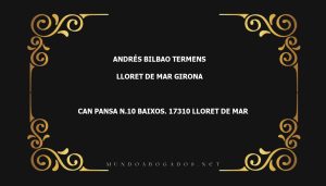 abogado Andrés Bilbao Termens en la localidad de Lloret de Mar