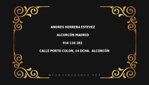 abogado Andres Herrera Estevez en la localidad de Alcorcón