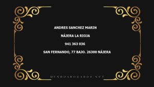 abogado Andres Sanchez Marin en la localidad de Nájera