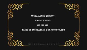 abogado Angel Alonso Quirant en la localidad de Toledo