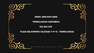 abogado Angel Bercedo Sanz en la localidad de Torrelavega