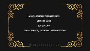 abogado Angel Gonzalez Montesinos en la localidad de Viveiro