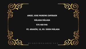 abogado Angel Jose Moreno Zapirain en la localidad de Málaga