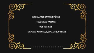 abogado Angel Jose Suarez Pérez en la localidad de Telde