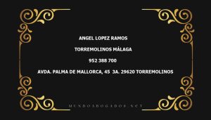 abogado Angel Lopez Ramos en la localidad de Torremolinos