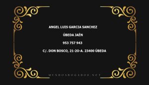 abogado Angel Luis Garcia Sanchez en la localidad de Úbeda