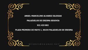 abogado Angel-Marcelino Alvarez Iglesias en la localidad de Palazuelos de Eresma