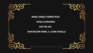 abogado Angel Maria Torres Ruiz en la localidad de Tafalla