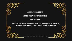 abogado Angel Moran Pina en la localidad de Jerez de la Frontera