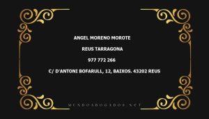 abogado Angel Moreno Morote en la localidad de Reus