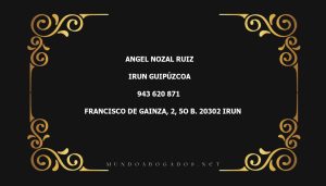 abogado Angel Nozal Ruiz en la localidad de Irun