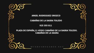 abogado Angel Rodriguez Orozco en la localidad de Cabañas de la Sagra