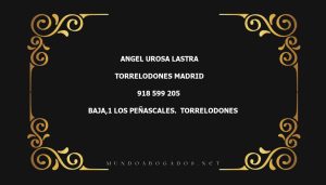 abogado Angel Urosa Lastra en la localidad de Torrelodones