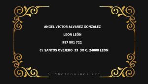 abogado Angel Victor Alvarez Gonzalez en la localidad de Leon