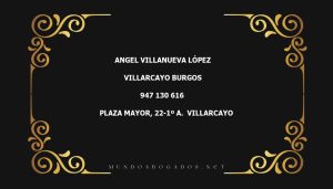 abogado Angel Villanueva López en la localidad de Villarcayo