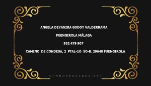 abogado Angela Deyanira Godoy Valderrama en la localidad de Fuengirola