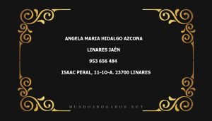 abogado Angela Maria Hidalgo Azcona en la localidad de Linares