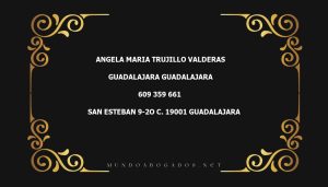 abogado Angela Maria Trujillo Valderas en la localidad de Guadalajara