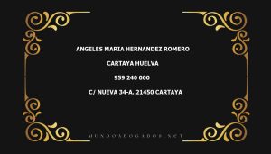 abogado Angeles Maria Hernandez Romero en la localidad de Cartaya