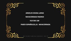 abogado Angeles Sousa Lamas en la localidad de Navacerrada