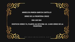 abogado Angelica Maria Garcia Castillo en la localidad de Jerez de la Frontera