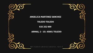 abogado Angelica Martinez Sanchez en la localidad de Toledo