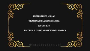 abogado Angels Teres Millan en la localidad de Vilanova de La Barca