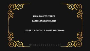 abogado Anna Compte Ferrer en la localidad de Barcelona