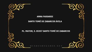 abogado Anna Fassardi en la localidad de Santo Tomé de Zabarcos