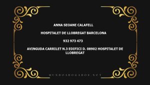 abogado Anna Seoane Calafell en la localidad de Hospitalet de Llobregat