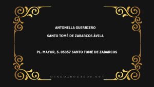 abogado Antonella Guerriero en la localidad de Santo Tomé de Zabarcos