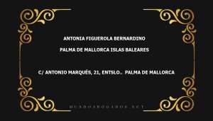 abogado Antonia Figuerola Bernardino en la localidad de Palma de Mallorca