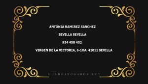 abogado Antonia Ramirez Sanchez en la localidad de Sevilla