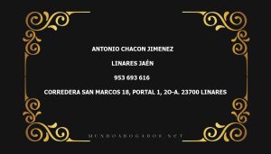 abogado Antonio Chacon Jimenez en la localidad de Linares