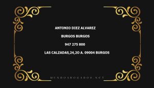 abogado Antonio Diez Alvarez en la localidad de Burgos