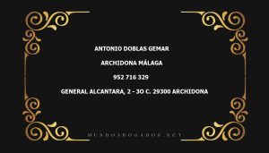 abogado Antonio Doblas Gemar en la localidad de Archidona