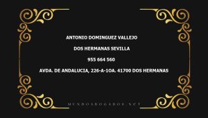 abogado Antonio Dominguez Vallejo en la localidad de Dos Hermanas