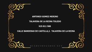 abogado Antonio Gomez Merino en la localidad de Talavera de la Reina