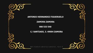 abogado Antonio Hernandez Figueruelo en la localidad de Zamora