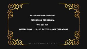 abogado Antonio Huber Company en la localidad de Tarragona