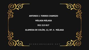 abogado Antonio J. Torres Chamizo en la localidad de Málaga