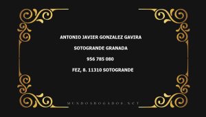 abogado Antonio Javier Gonzalez Gavira en la localidad de Sotogrande