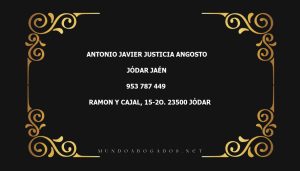 abogado Antonio Javier Justicia Angosto en la localidad de Jódar