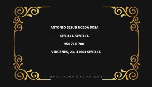 abogado Antonio Jesus Uceda Sosa en la localidad de Sevilla