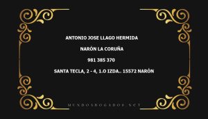 abogado Antonio Jose Llago Hermida en la localidad de Narón