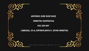 abogado Antonio Jose Ruiz Ruiz en la localidad de Urretxu